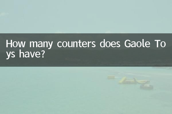 Gaole Toys에는 몇 개의 카운터가 있습니까?
