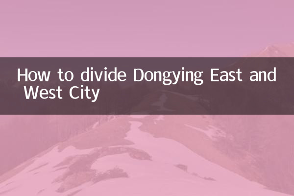Как разделить Восточный и Западный города Дунъин