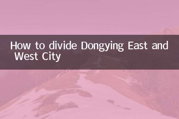 Как разделить Восточный и Западный города Дунъин