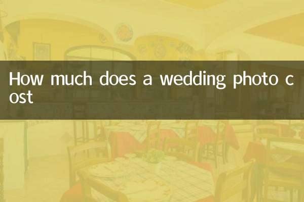 How much does a wedding photo cost