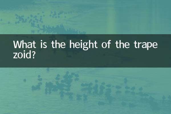 What is the height of the trapezoid?