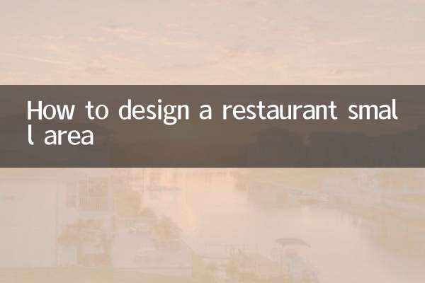 How to design a restaurant small area