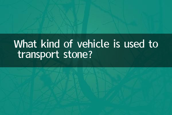 ¿Qué tipo de vehículo se utiliza para transportar piedra?