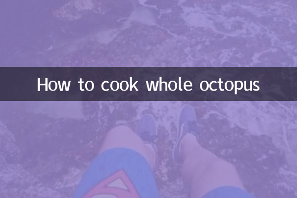 Cómo cocinar pulpo entero