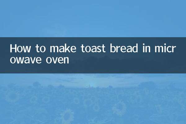 Come fare il pane tostato nel forno a microonde
