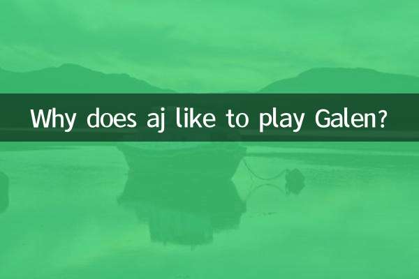 Why does aj like to play Galen?