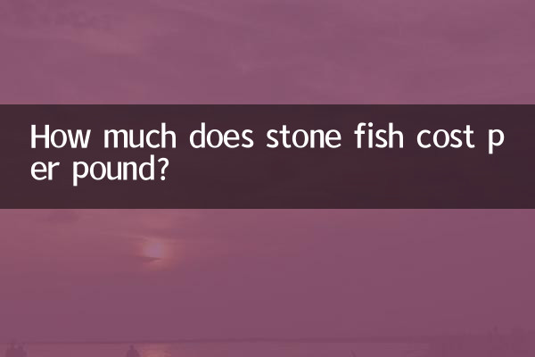 How much does stone fish cost per pound?