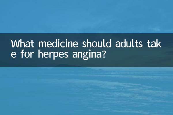 Que remédio os adultos devem tomar para angina de herpes?
