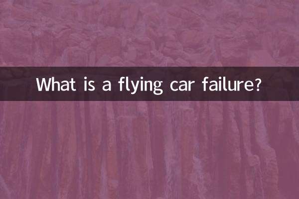 Qu’est-ce qu’une panne de voiture volante ?