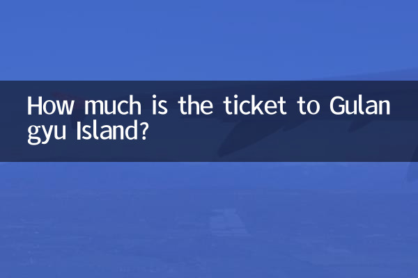 Quanto custa a passagem para a Ilha Gulangyu?