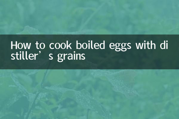 Wie man gekochte Eier mit Destilliermehl kocht