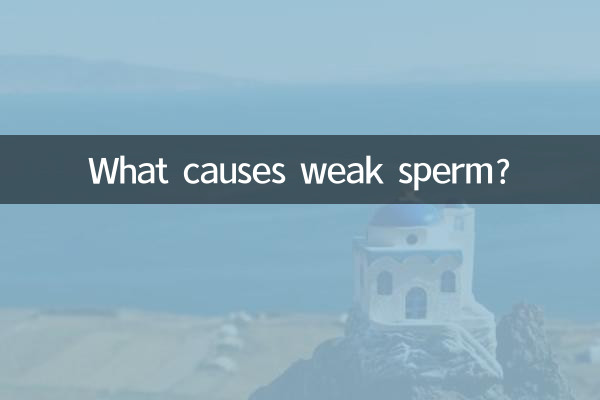 দুর্বল শুক্রাণুর কারণ কি?