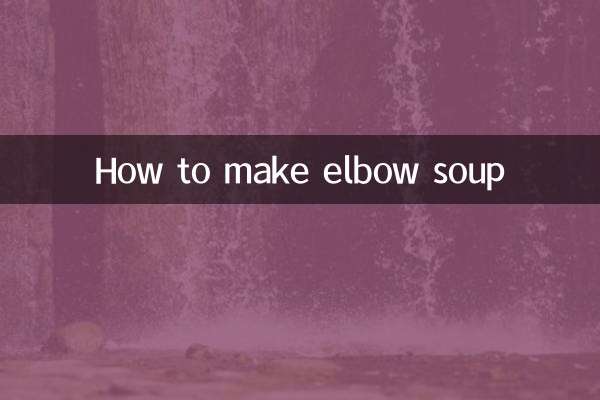 Cómo hacer sopa de codos