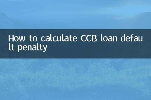 建行贷款违约金怎么算