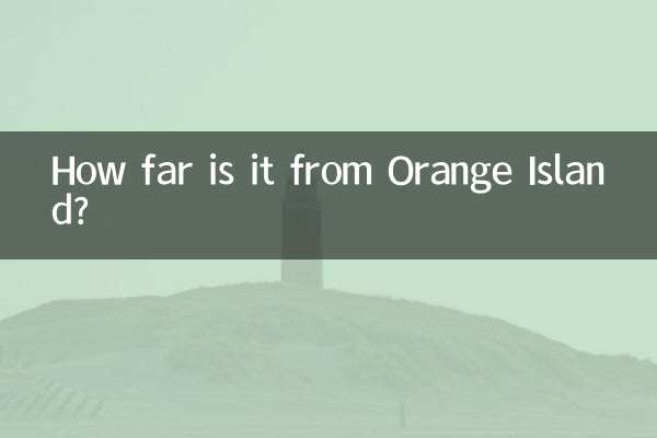Qual a distância entre Ilha Orange?