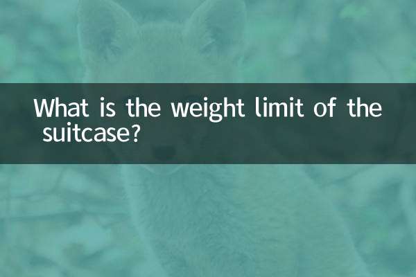 What is the weight limit of the suitcase?