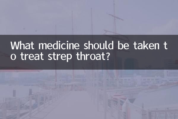 What medicine should be taken to treat strep throat?