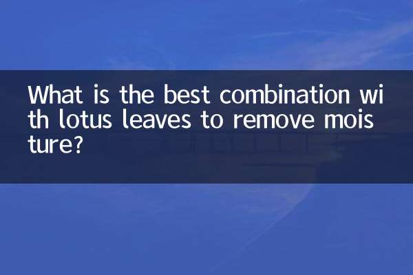 荷叶配什么去湿最好