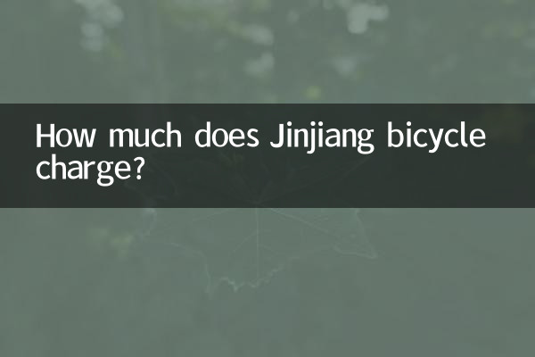 How much does Jinjiang bicycle charge?