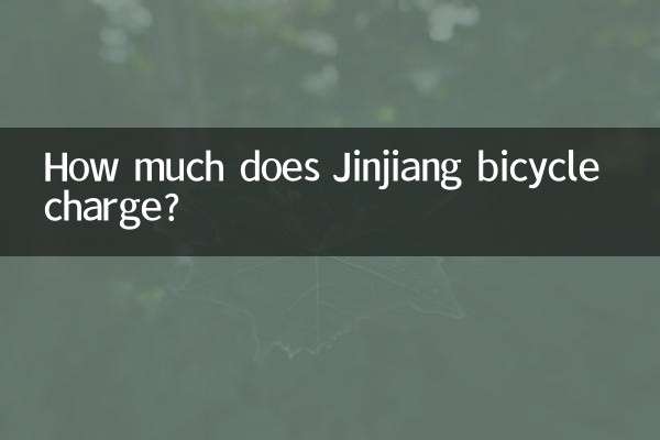 How much does Jinjiang bicycle charge?