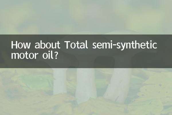 Que diriez-vous de l’huile moteur semi-synthétique Total ?