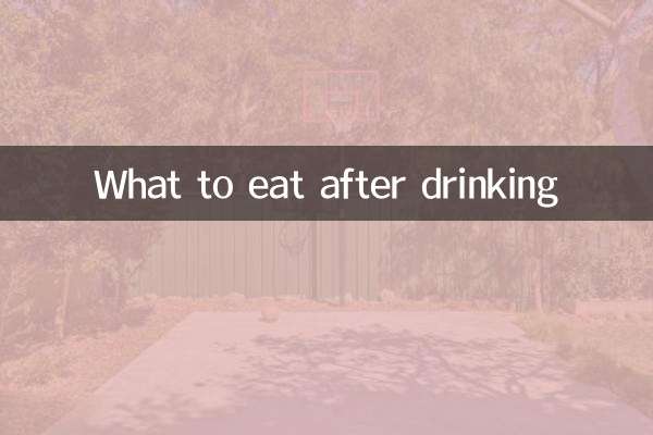 O que comer depois de beber