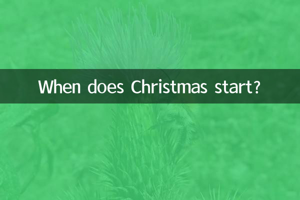 ক্রিসমাস কখন শুরু হয়?