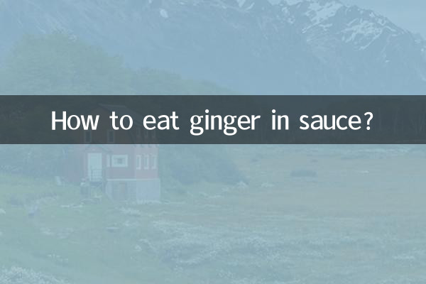 Wie isst man Ingwer in Soße?