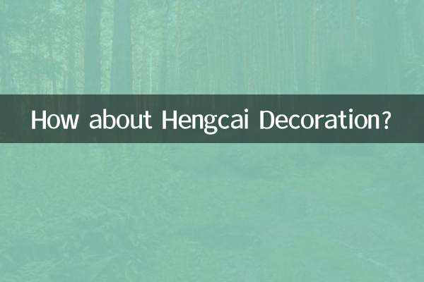 Hengcai デコレーションはいかがですか?