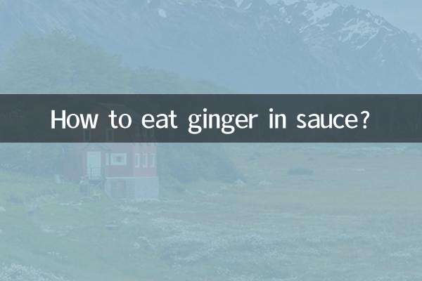 Wie isst man Ingwer in Soße?