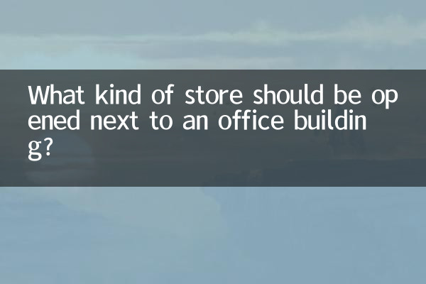 オフィスビルの隣にどんな店舗をオープンすべきか?