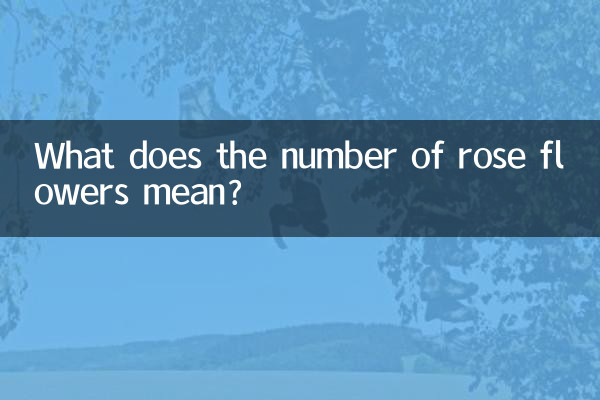 O que significa o número de flores rosas?