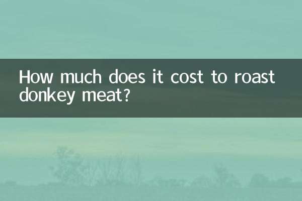 Quanto custa assar carne de burro?