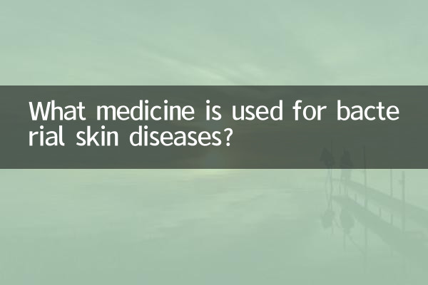 ¿Qué medicamento se utiliza para las enfermedades bacterianas de la piel?