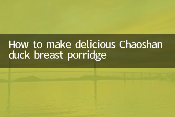 潮汕鸭脯粥怎么做好吃