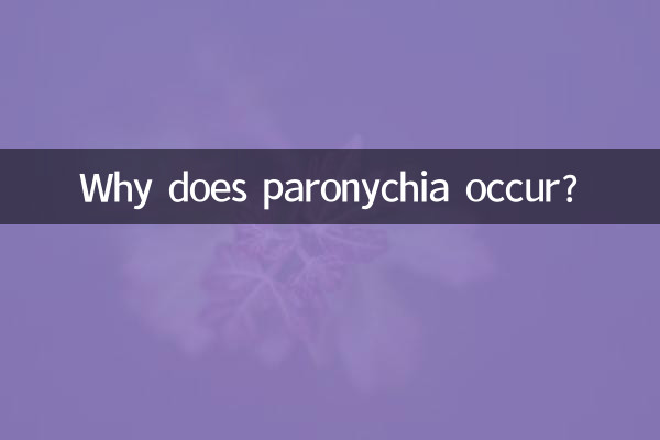 Por que ocorre a paroníquia?
