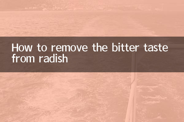So entfernen Sie den bitteren Geschmack von Rettich