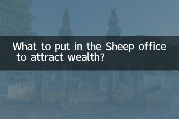 ما الذي يجب وضعه في مكتب الأغنام لجذب الثروة؟
