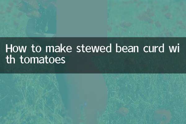 How to make stewed bean curd with tomatoes