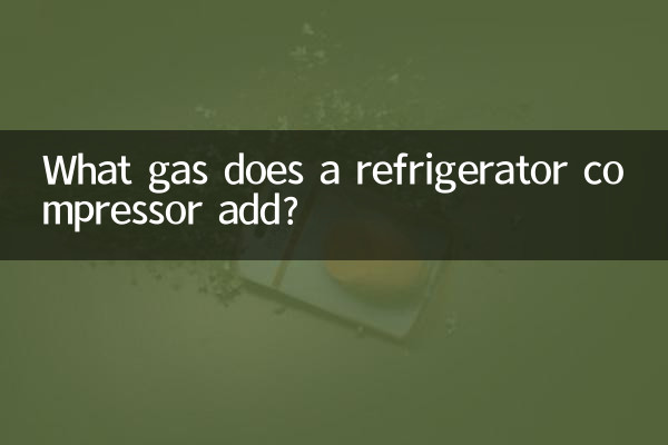 What gas does a refrigerator compressor add?