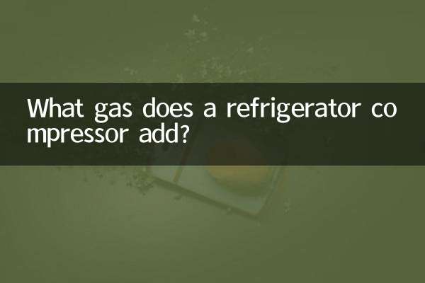 Que gás um compressor de geladeira adiciona?