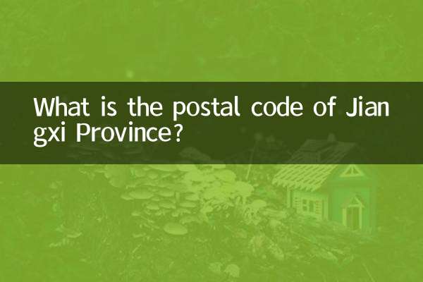 Wie lautet die Postleitzahl der Provinz Jiangxi?