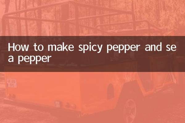 Come preparare il pepe piccante e il pepe di mare