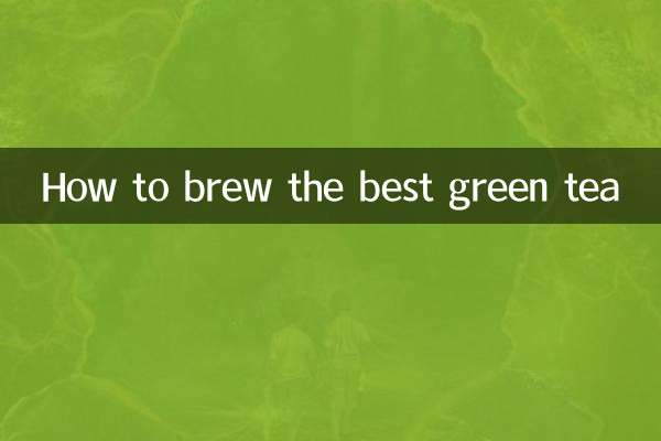 Wie man den besten Grüntee zubereitet
