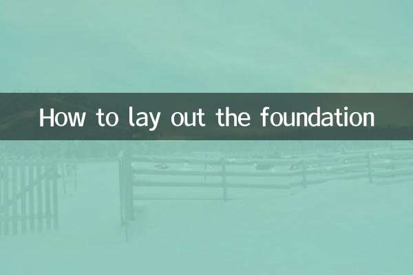 So legen Sie das Fundament aus