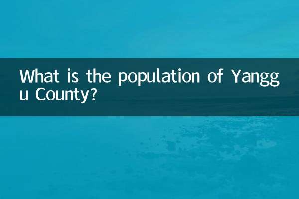 What is the population of Yanggu County?