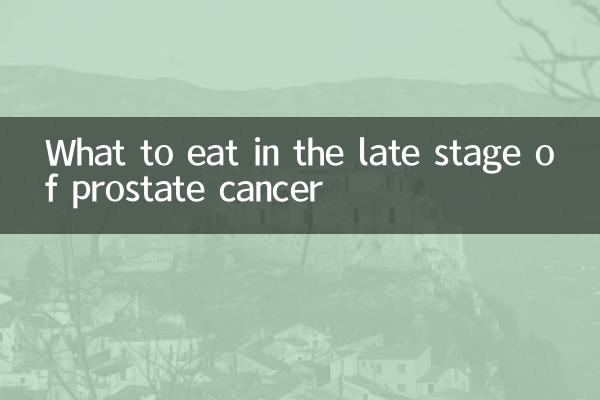 O que comer na fase avançada do câncer de próstata
