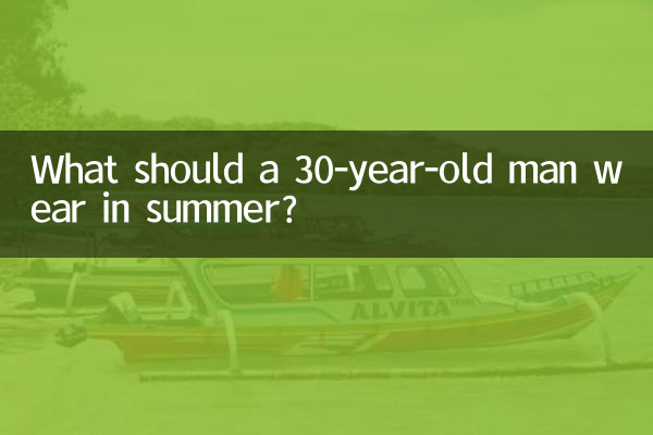 Что носить летом 30-летнему мужчине?