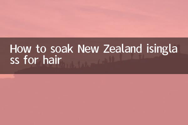 How to soak New Zealand isinglass for hair