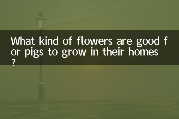 What kind of flowers are good for pigs to grow in their homes?
